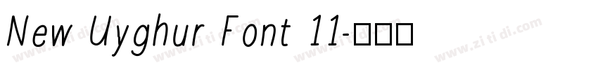 New Uyghur Font 11字体转换